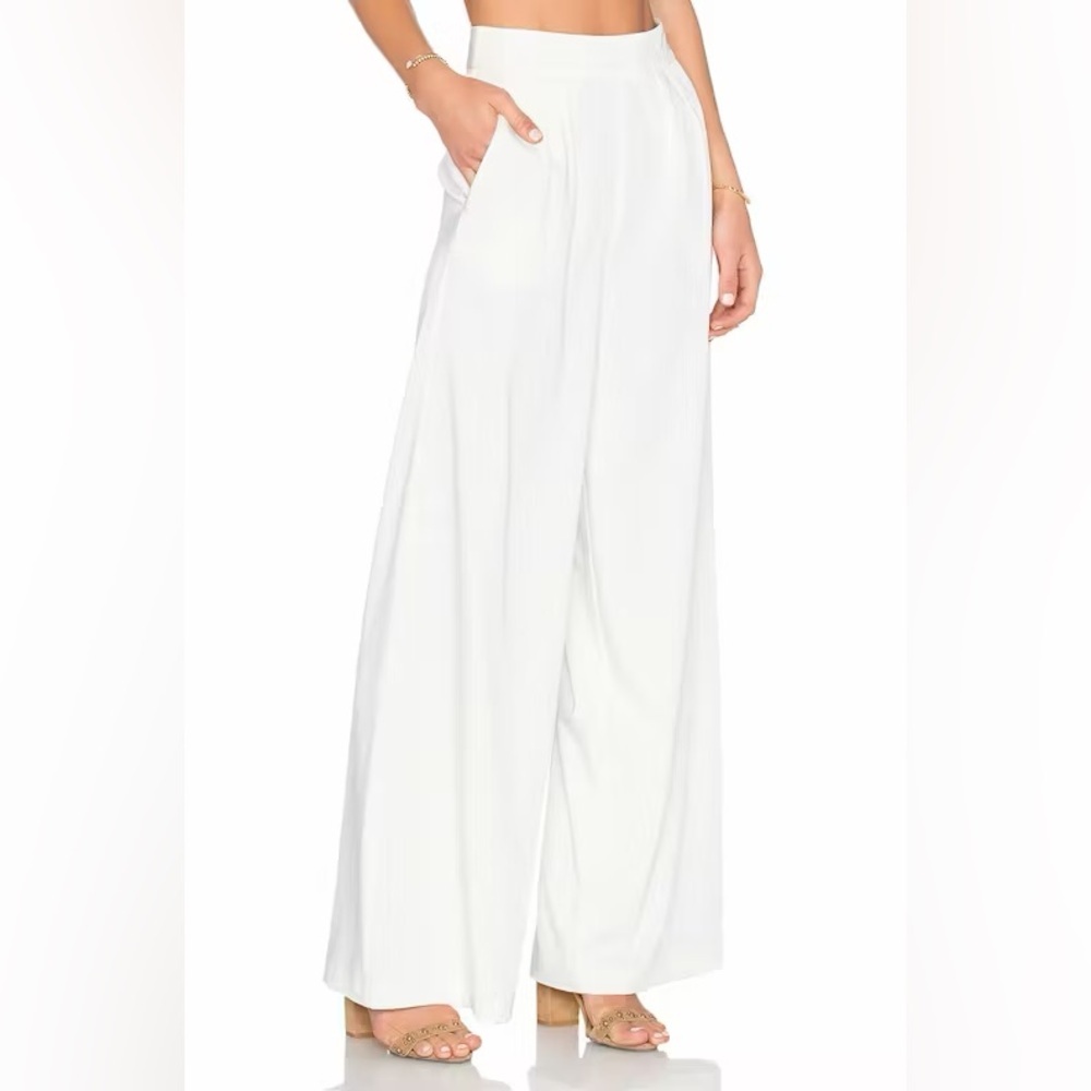 House of Harlow 1960 cream Wide-Leg Pants size L